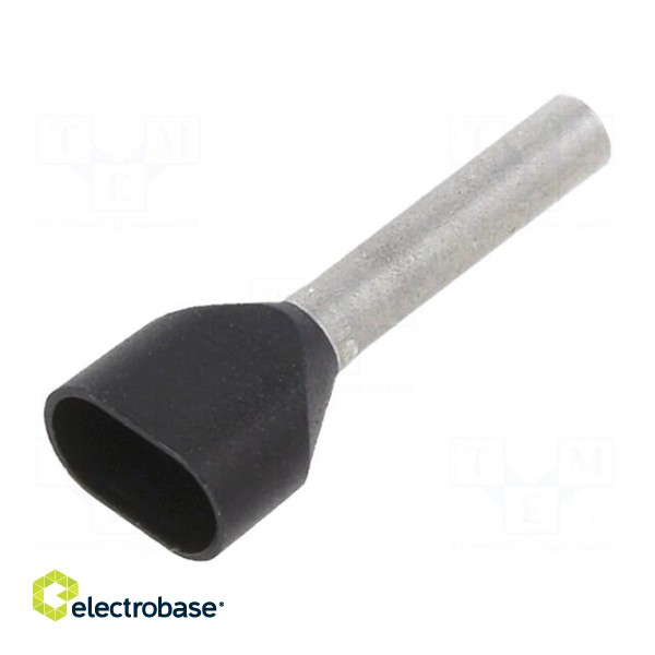 Tip: bootlace ferrule | insulated,double | 1.5mm2 | 12mm | tinned