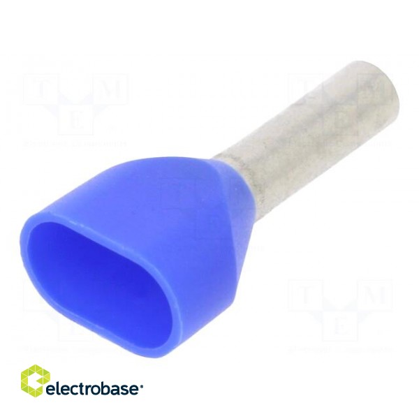 Tip: bootlace ferrule | insulated,double | 2.5mm2 | 10mm | tinned