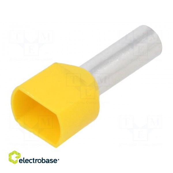 Tip: bootlace ferrule | insulated,double | copper | 10mm2 | 14mm | 6AWG