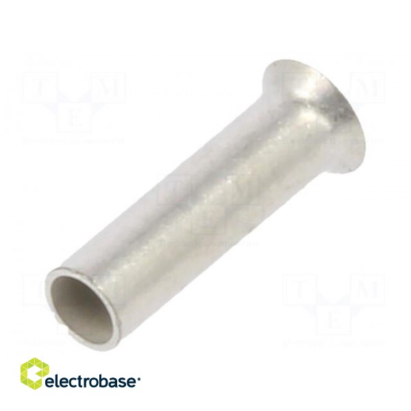 Tip: bootlace ferrule | non-insulated | 0.75mm2 | 6mm | tinned