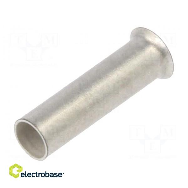 Tip: bootlace ferrule | non-insulated | 1.5mm2 | 8mm | tinned | crimped