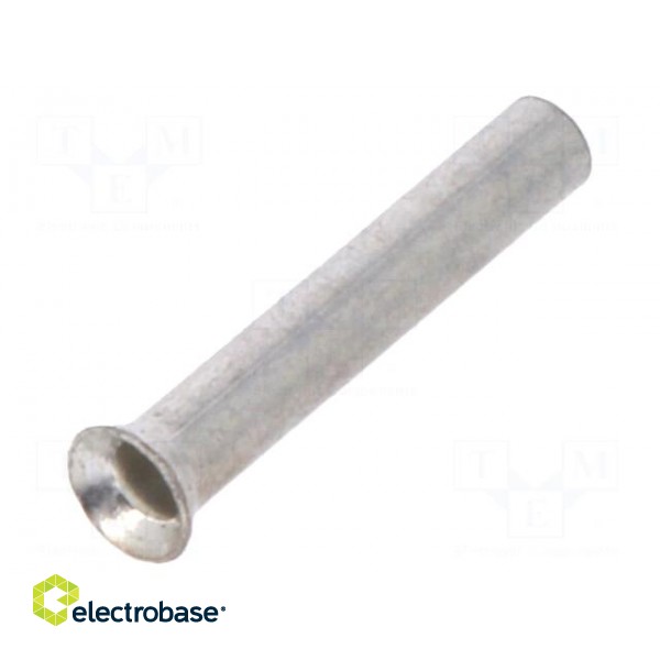 Tip: bootlace ferrule | non-insulated | copper | 0.25mm2 | 7mm | tinned