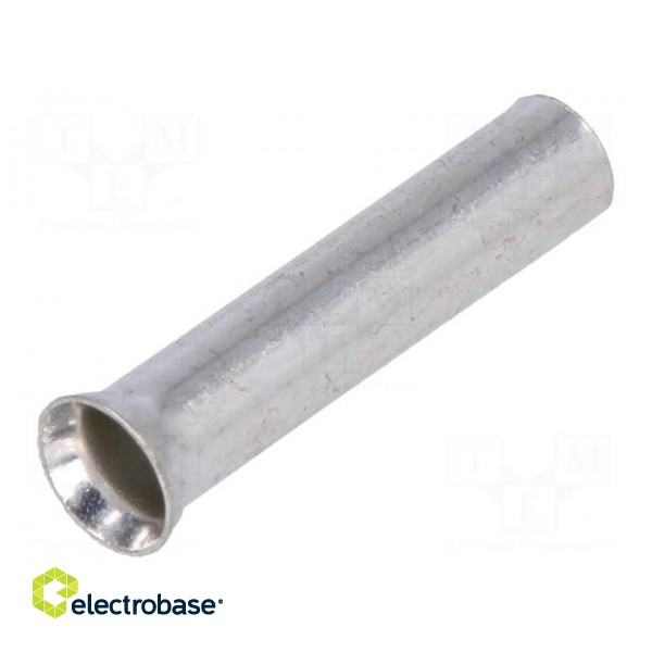 Tip: bootlace ferrule | non-insulated | copper | 1.5mm2 | 10mm | tinned