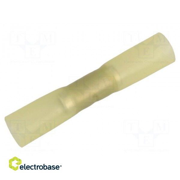 Butt splice | in heat-shrinkable insulation | brass | 5.5mm2