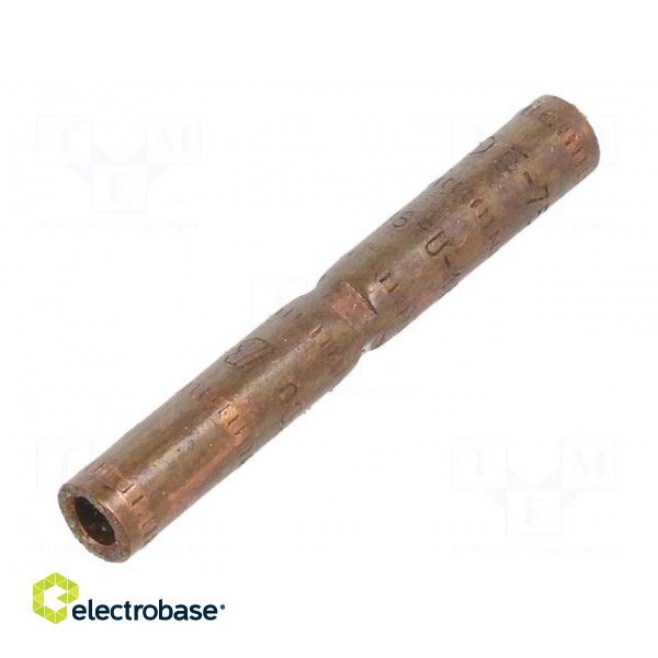 Tip: butt splice | non-insulated | copper | 16mm2 | crimped | for cable