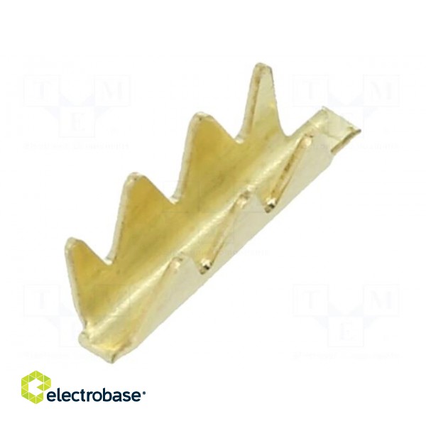 Wire pin | non-insulated | brass | 0.5÷1.5mm2 | 7mm | none | crimped
