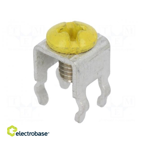 Terminal: screw terminal | THT,screw terminal | yellow | 7x5mm