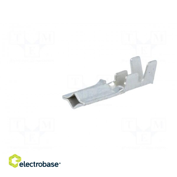 Tip: socket for solder pin | crimped | for cable | silver plated image 2