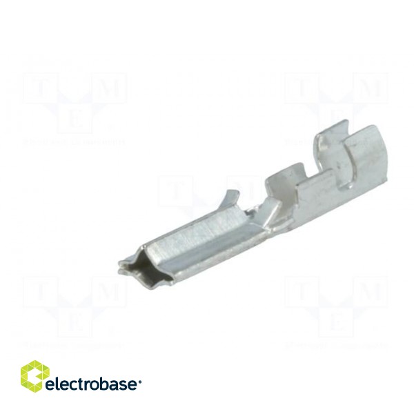 Socket for solder pin | crimped | for cable | tinned | brass | Ø: 1.3mm фото 2