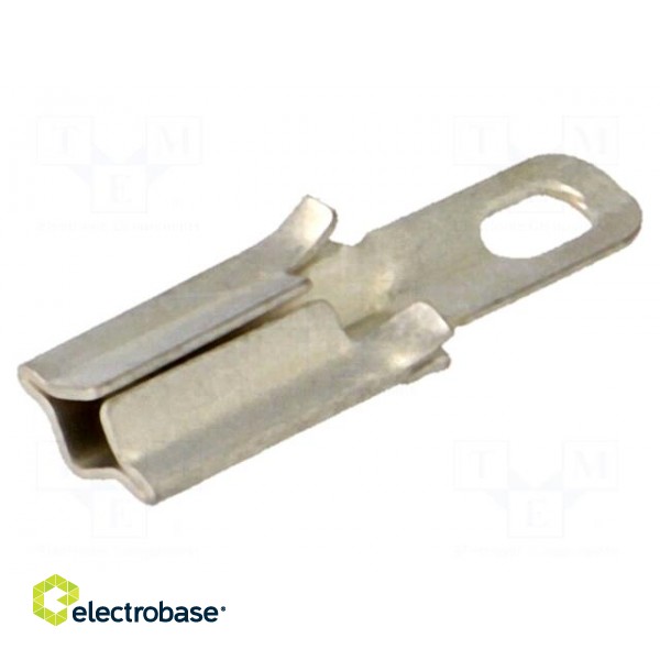 Socket for solder pin | soldering | for cable | silver plated image 1