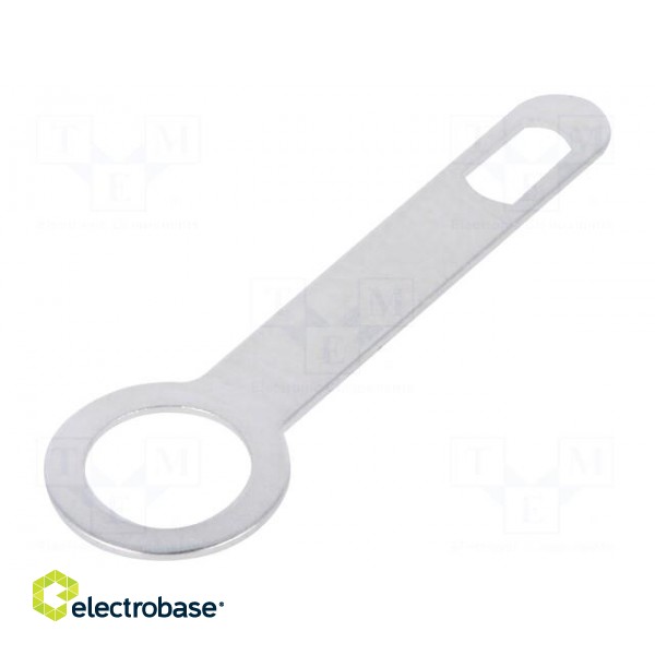 Tip: solder lug ring | 0.3mm | M4 | screw | silver plated | brass