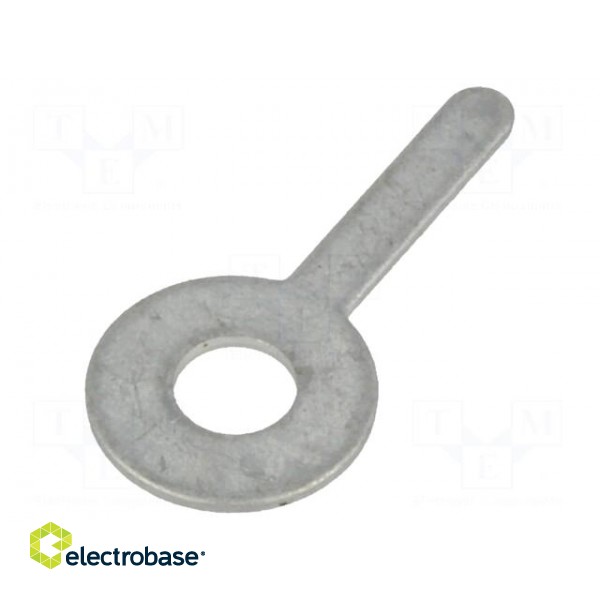 Solder lug terminal | 0.5mm | M3 | Ø: 3.3mm | THT | screw | brass | tinned