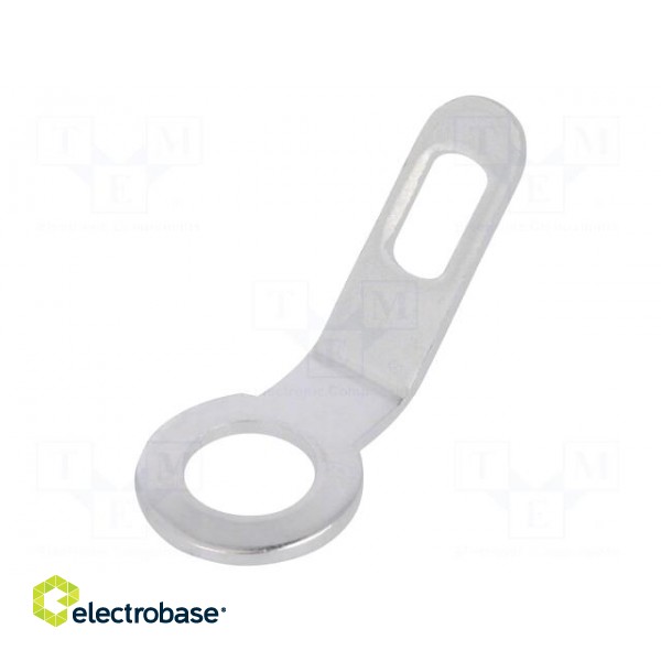 Tip: solder lug ring | 0.5mm | M3 | screw | silver plated | brass