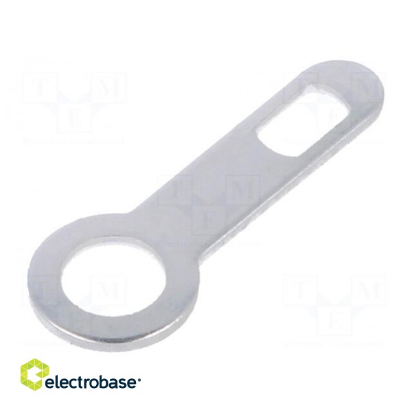 Solder lug terminal | 0.5mm | M3 | screw | silver plated | brass