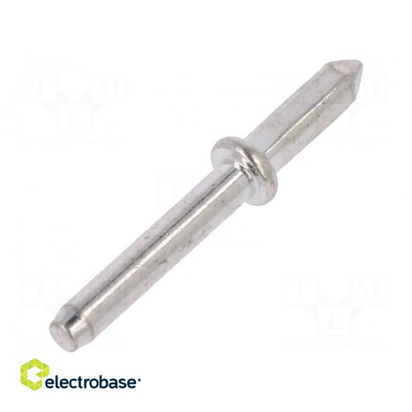 Solder pin | THT | tinned | brass | Ø: 1.3mm | Overall len: 13.5mm