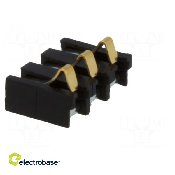 Connector: battery | ways: 3 | gold-plated | 2.5mm paveikslėlis 4