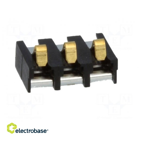 Connector: battery | ways: 3 | gold-plated | 2.5mm paveikslėlis 5