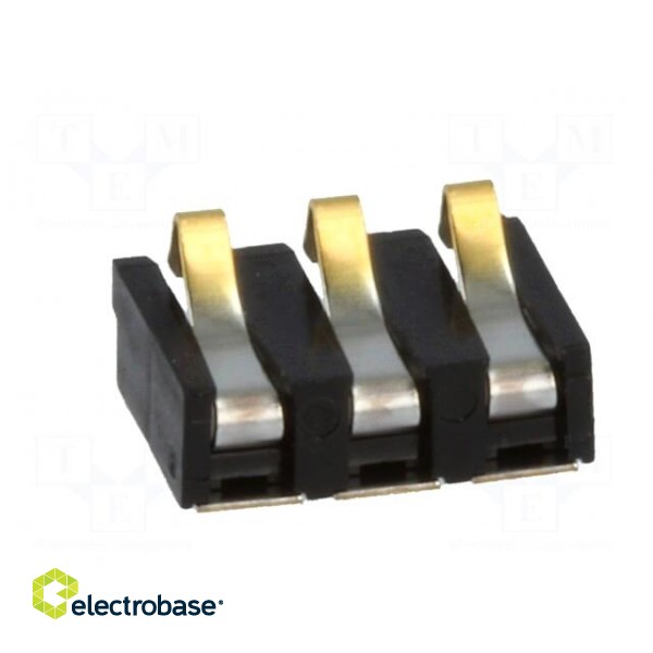 Connector: battery | ways: 3 | gold-plated | 2.5mm paveikslėlis 9