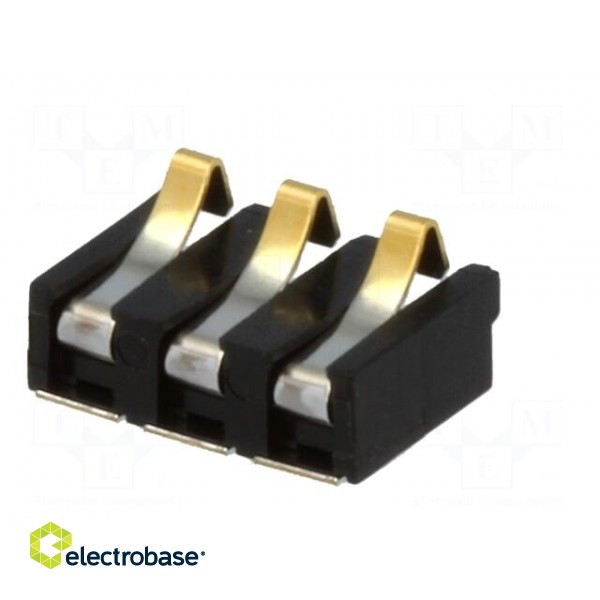 Connector: battery | ways: 3 | gold-plated | 2.5mm paveikslėlis 2