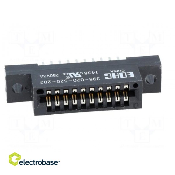Connector: card edge | socket | PIN: 20 | 2.54mm paveikslėlis 9