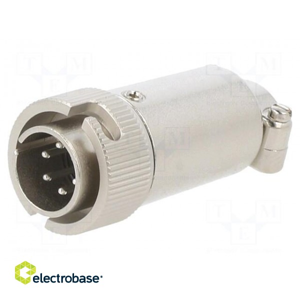 Connector: circular | RM,RM12 | plug | male | straight | PIN: 6 | 500V | 5A image 1