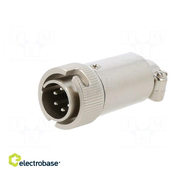 Connector: circular | RM,RM12 | plug | male | straight | PIN: 6 | 500V | 5A paveikslėlis 3