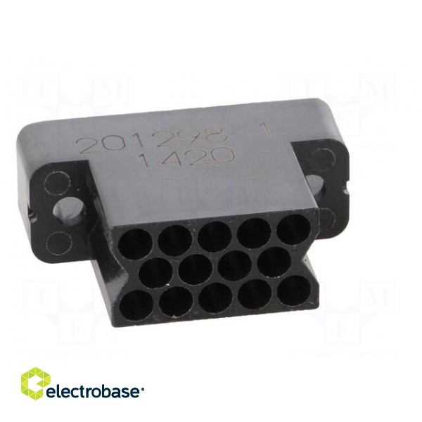 Connector: rectangular | AMP M Series | plug | female | w/o contacts image 9