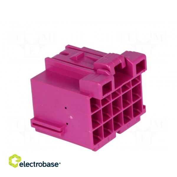 Connector: rectangular | JPT | female | plug | for cable | PIN: 15 | 5mm image 4