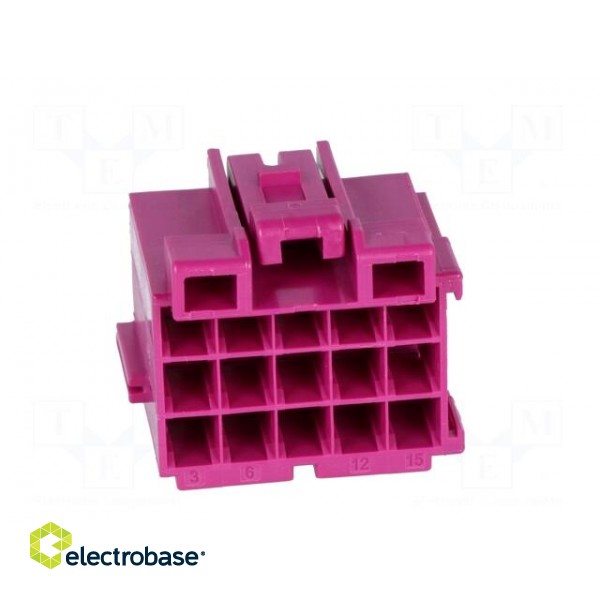 Connector: rectangular | JPT | female | plug | for cable | PIN: 15 | 5mm image 5