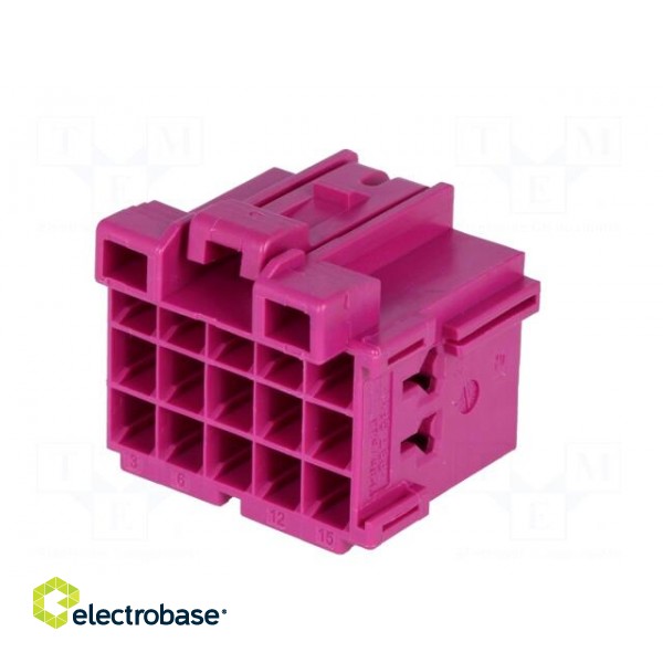 Connector: rectangular | JPT | female | plug | for cable | PIN: 15 | 5mm image 6