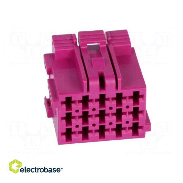 Connector: rectangular | JPT | female | plug | for cable | PIN: 15 | 5mm paveikslėlis 9