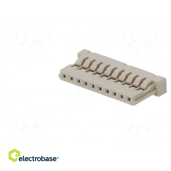 Connector: wire-board | DF14 | plug | female | straight | w/o contacts image 2
