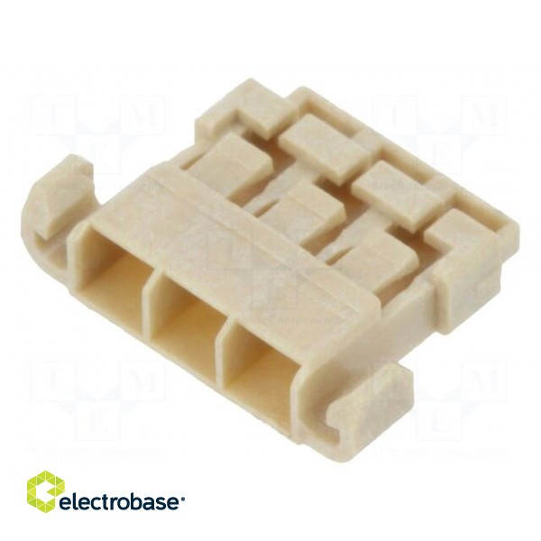 Connector: wire-board | DF65 | plug | female | w/o contacts | PIN: 3 image 1