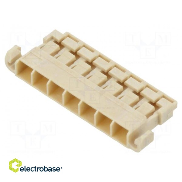 Connector: wire-board | DF65 | plug | female | w/o contacts | PIN: 7 paveikslėlis 1