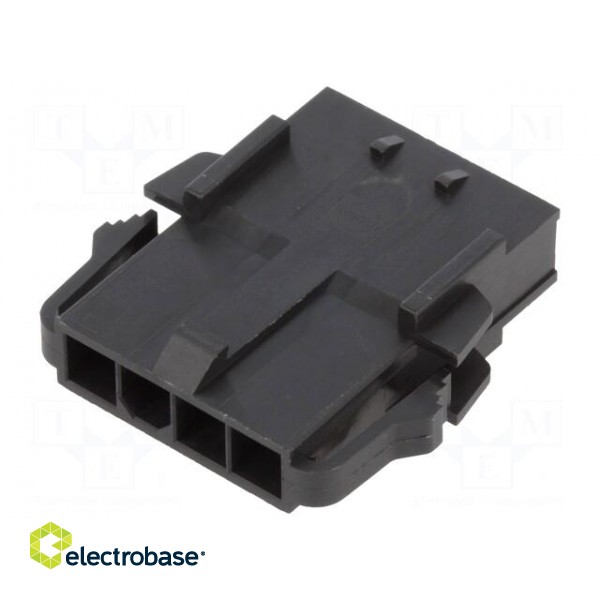 Connector: wire-board | Mini-Fit Sigma | plug | male | PIN: 4 | 4.2mm paveikslėlis 1