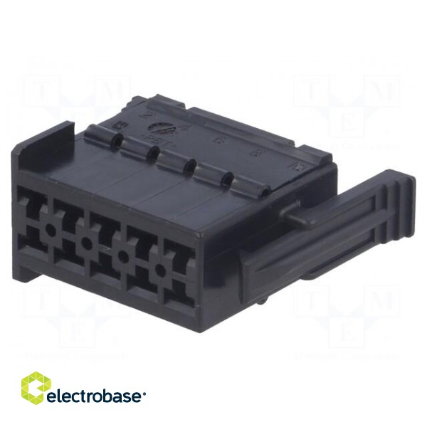 Connector: wire-wire | JPT | plug | female | w/o contacts | PIN: 10 paveikslėlis 1