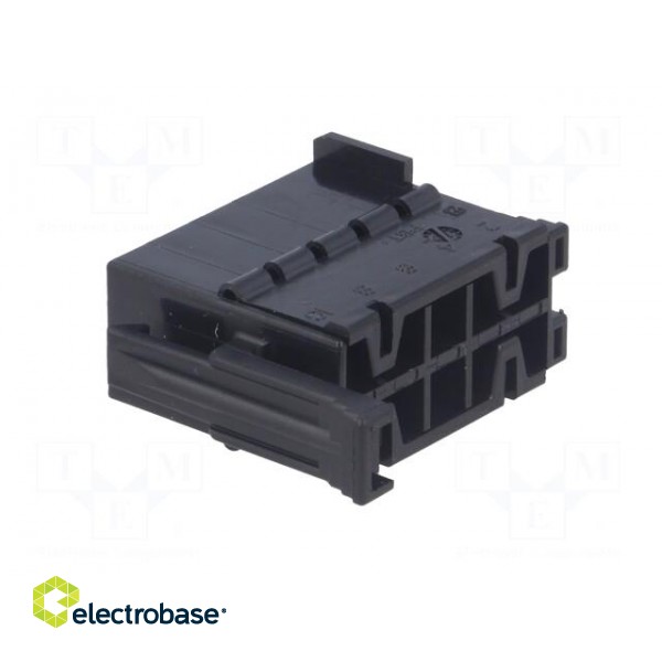 Connector: wire-wire | JPT | female | plug | for cable | PIN: 10 | black image 4