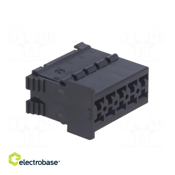 Connector: wire-wire | JPT | plug | female | w/o contacts | PIN: 10 paveikslėlis 8