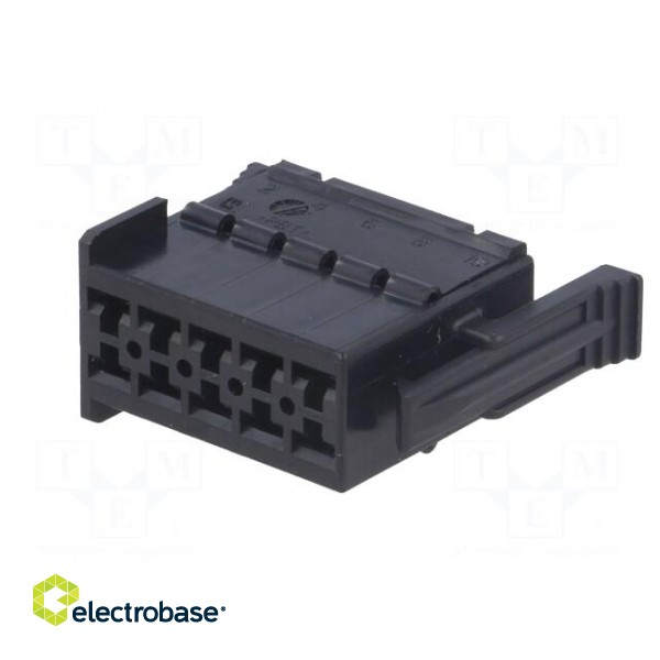 Connector: wire-wire | JPT | plug | female | w/o contacts | PIN: 10 фото 2