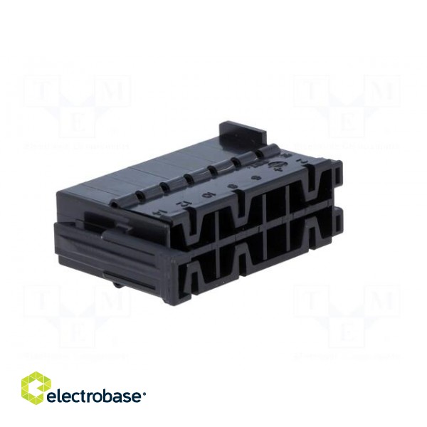Connector: wire-wire | JPT | female | plug | for cable | PIN: 14 | black image 4