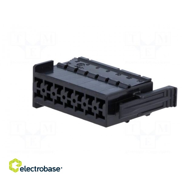Connector: wire-wire | JPT | female | plug | for cable | PIN: 14 | black image 2