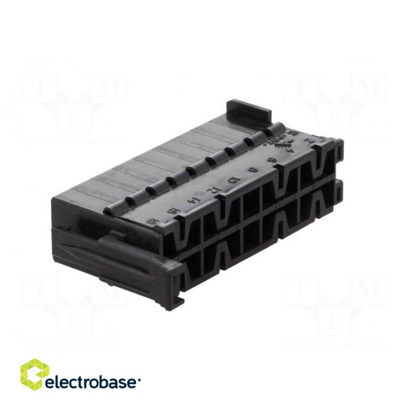 Connector: wire-wire | JPT | plug | female | w/o contacts | PIN: 18 paveikslėlis 4