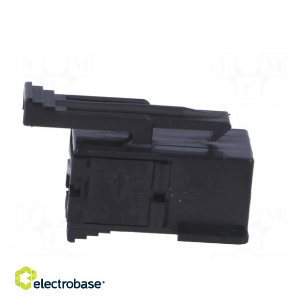 Connector: wire-wire | JPT | female | plug | for cable | PIN: 4 | black image 7