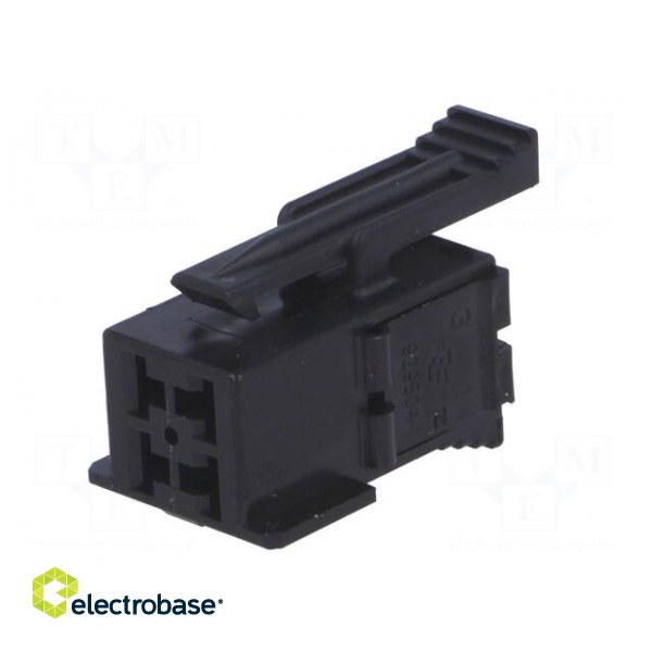 Connector: wire-wire | JPT | plug | female | w/o contacts | PIN: 4 | black image 2