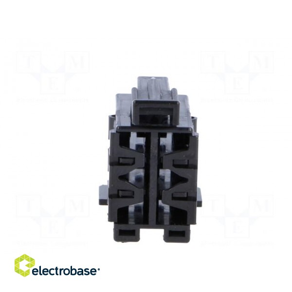 Connector: wire-wire | JPT | plug | female | w/o contacts | PIN: 6 | black image 5