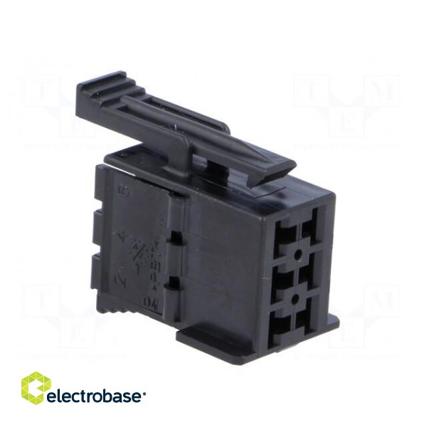 Connector: wire-wire | JPT | plug | female | w/o contacts | PIN: 6 | black image 8