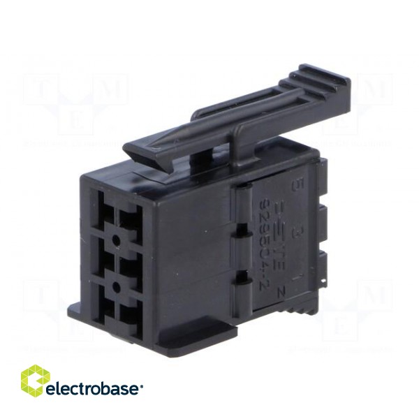 Connector: wire-wire | JPT | plug | female | w/o contacts | PIN: 6 | black фото 1