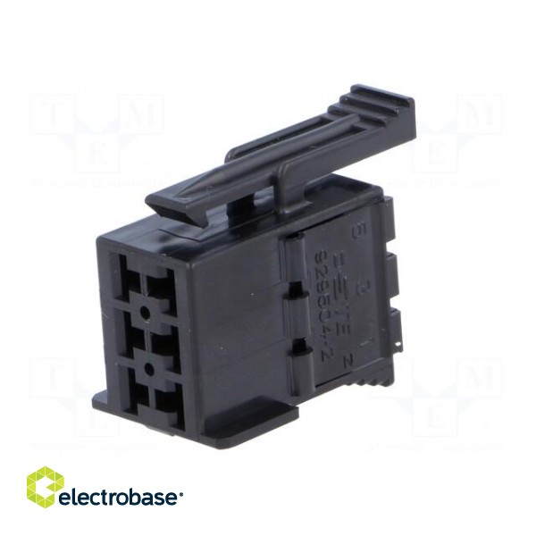Connector: wire-wire | JPT | plug | female | w/o contacts | PIN: 6 | black image 2
