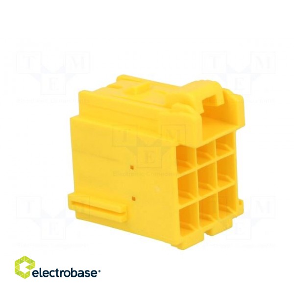 Connector: wire-wire | JPT | female | plug | for cable | PIN: 9 | yellow image 4
