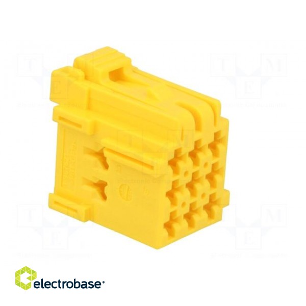 Connector: wire-wire | JPT | female | plug | for cable | PIN: 9 | yellow image 8